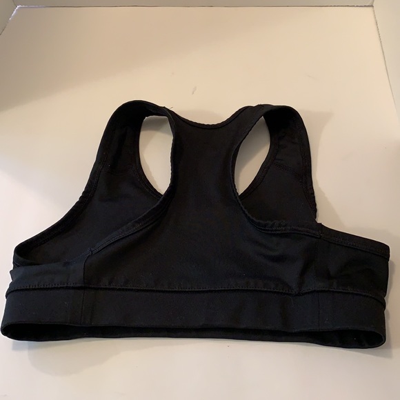 NIKE PRO COMBAT SPORT BRA COMPRESSION BLACK SZ M ((shows cracked logo)) - Picture 5 of 5